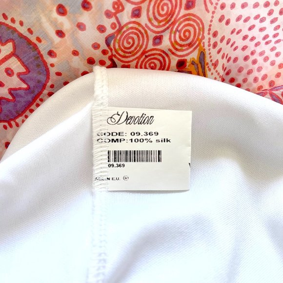 Devotion Pink Floral Silk & Lace Maxi Dress One Size - Picture 14 of 14